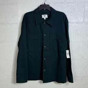 Mode of One Men's Relaxed-Fit Utility Shirt Jacket Deep Malachite Medium $70
